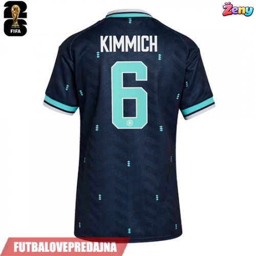 Lacne Ženy Futbalové dres Nemecko Joshua Kimmich #6 MS 2026 Krátky Rukáv - Preč